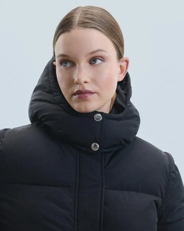 Women Coats and Jackets From Future Outerwear Craquele Down Jacket Black
