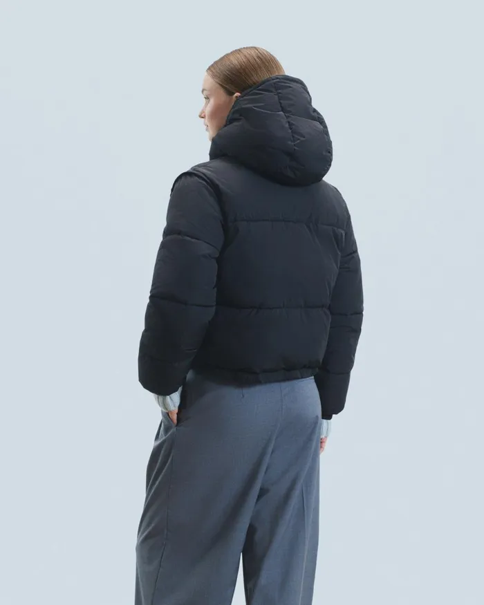 Women Coats and Jackets From Future Outerwear Craquele Down Jacket Black