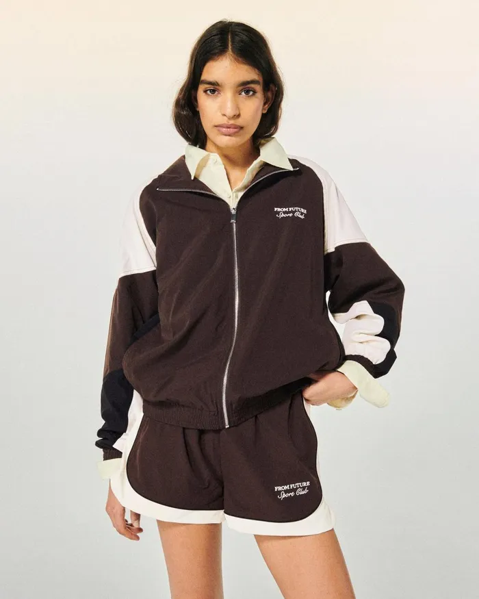 Women Coats and Jackets From Future Outerwear Teddy Jacket Chocolate