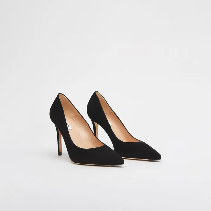 Women Court Shoes LKBennett Fern Black Suede Pointed Toe Courts Black Women Court Shoes LKBennett Fern Black Suede Pointed Toe Courts Black