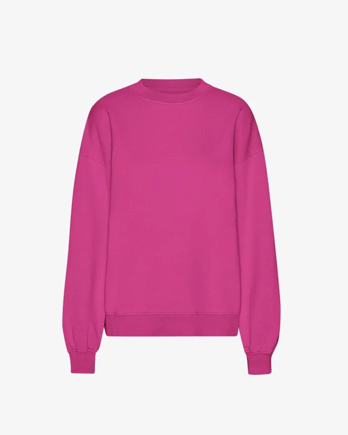 Women Crewneck Sweatshirts Colorful Standard Organic Oversized Crew Magenta Blaze Women Crewneck Sweatshirts Colorful Standard Organic Oversized Crew Magenta Blaze