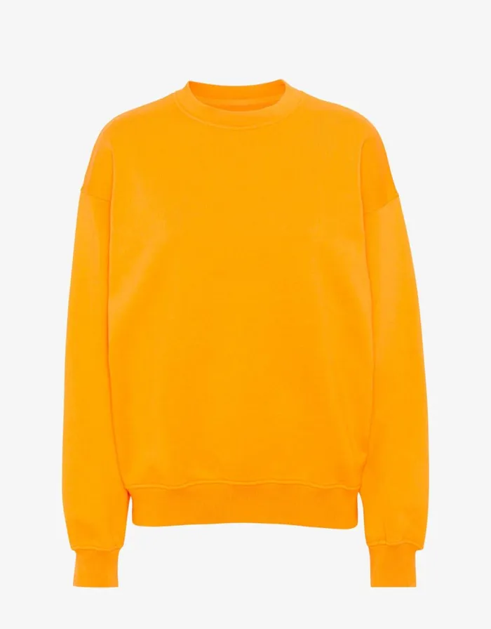 Women Crewneck Sweatshirts Colorful Standard Organic Oversized Crew Sunny Orange Women Crewneck Sweatshirts Colorful Standard Organic Oversized Crew Sunny Orange