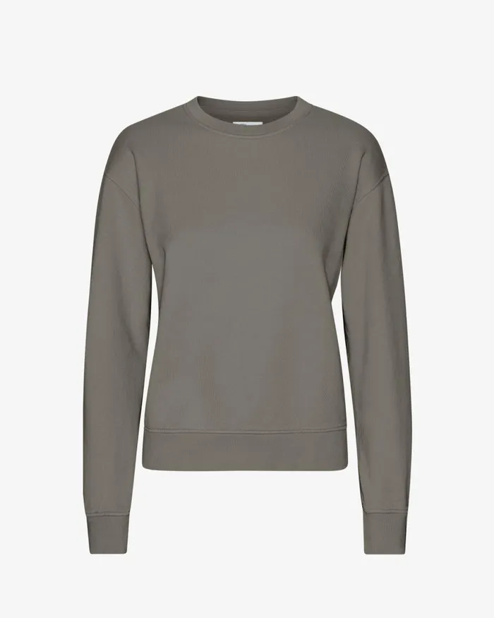 Women Crewneck Sweatshirts Colorful Standard Women Classic Organic Crew Misty Brown Women Crewneck Sweatshirts Colorful Standard Women Classic Organic Crew Misty Brown