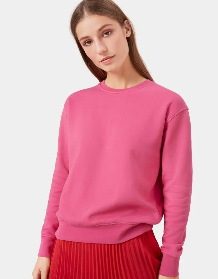 Women Crewneck Sweatshirts Colorful Standard Women Classic Organic Crew Misty Brown