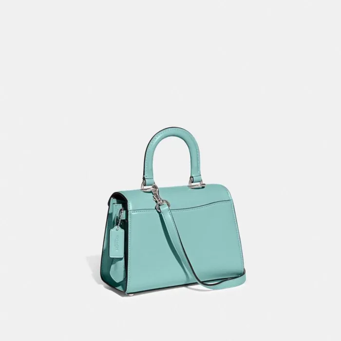 Women Crossbody Bags Coach Sammy Top Handle 21 Silverfaded Blue