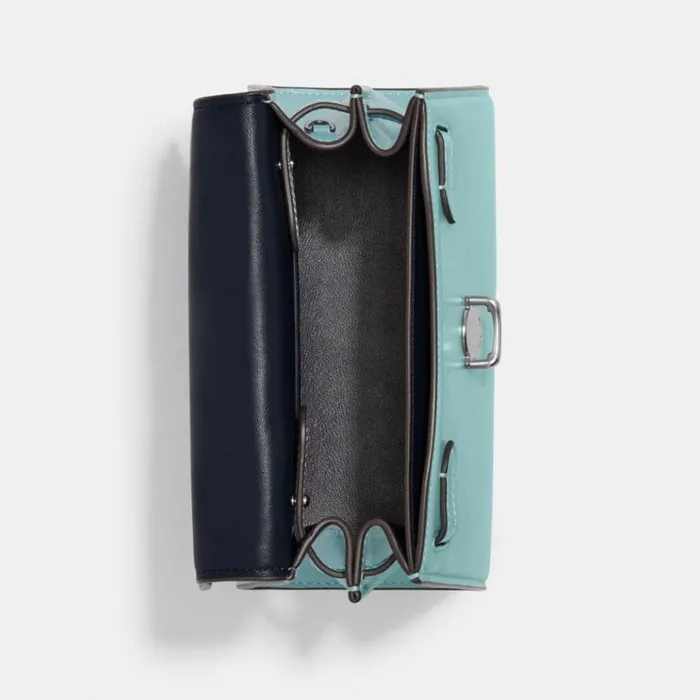 Women Crossbody Bags Coach Sammy Top Handle 21 Silverfaded Blue