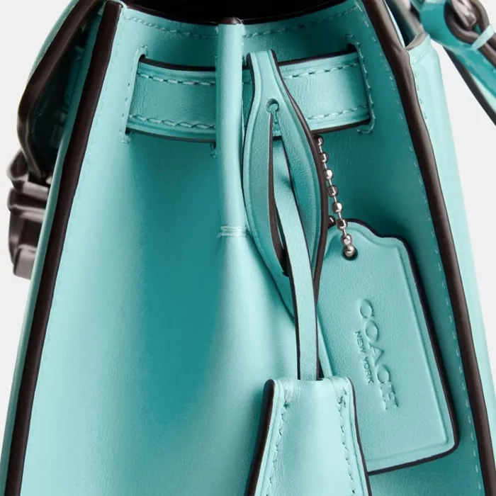 Women Crossbody Bags Coach Sammy Top Handle 21 Silverfaded Blue