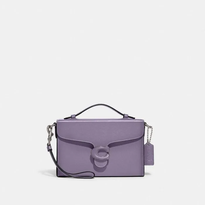 Women Crossbody Bags Coach Tabby Box Bag Silverlight Violet