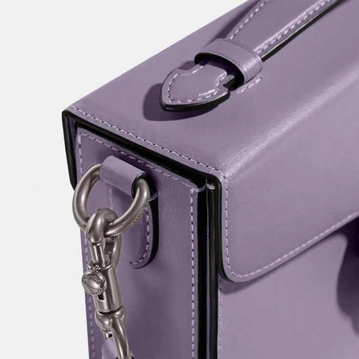Women Crossbody Bags Coach Tabby Box Bag Silverlight Violet