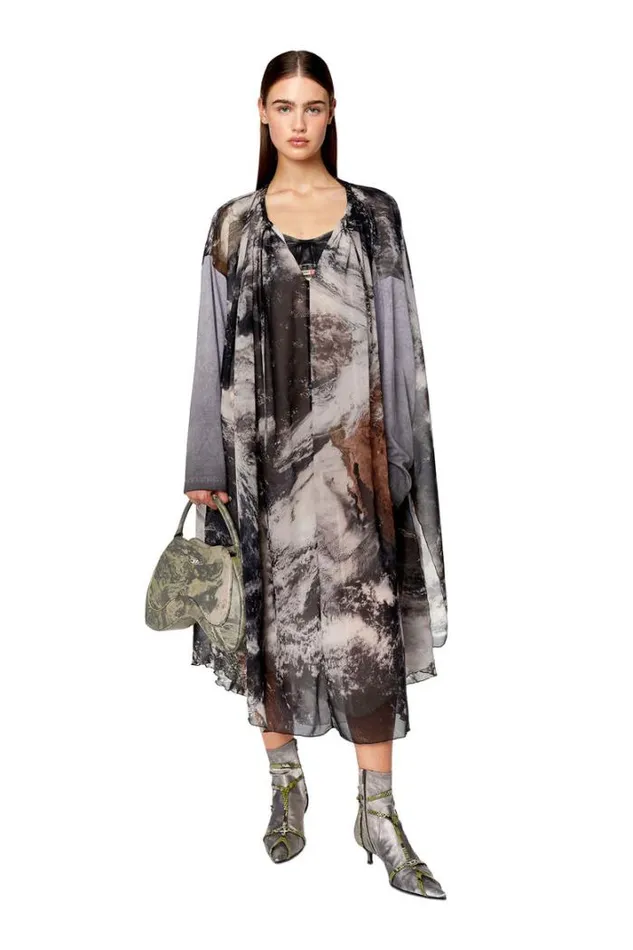 Women DLav Black Diesel Dresses And Jumpsuits