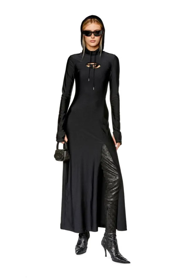 Women DMathilde Black Diesel Dresses And Jumpsuits