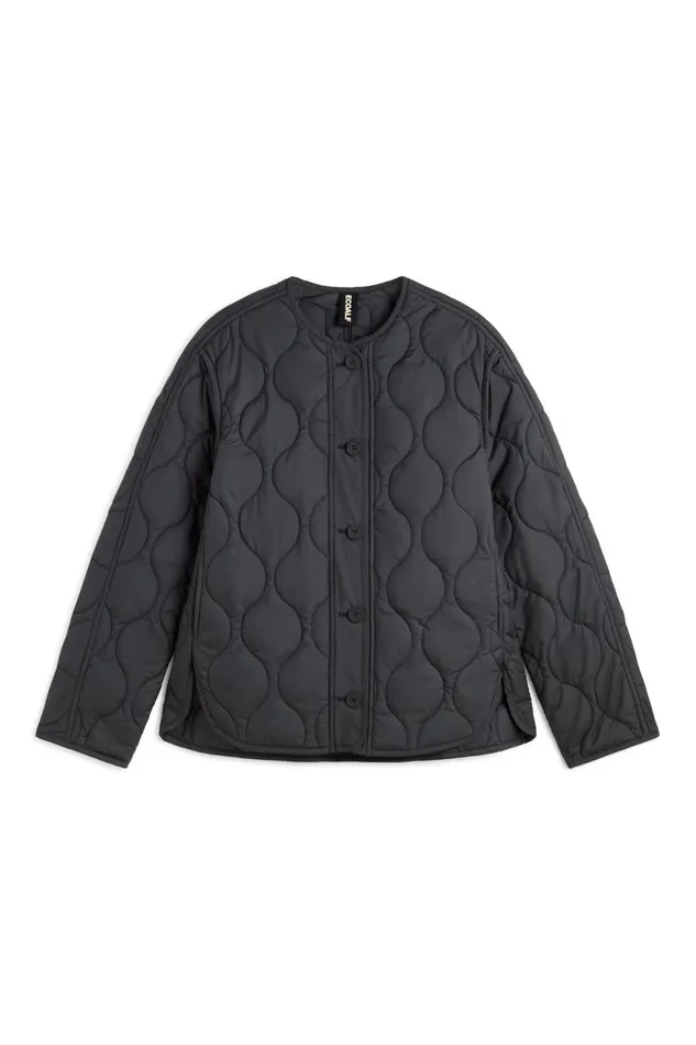 Women Dark Grey Cali Jacket Ecoalf Coats And Jackets