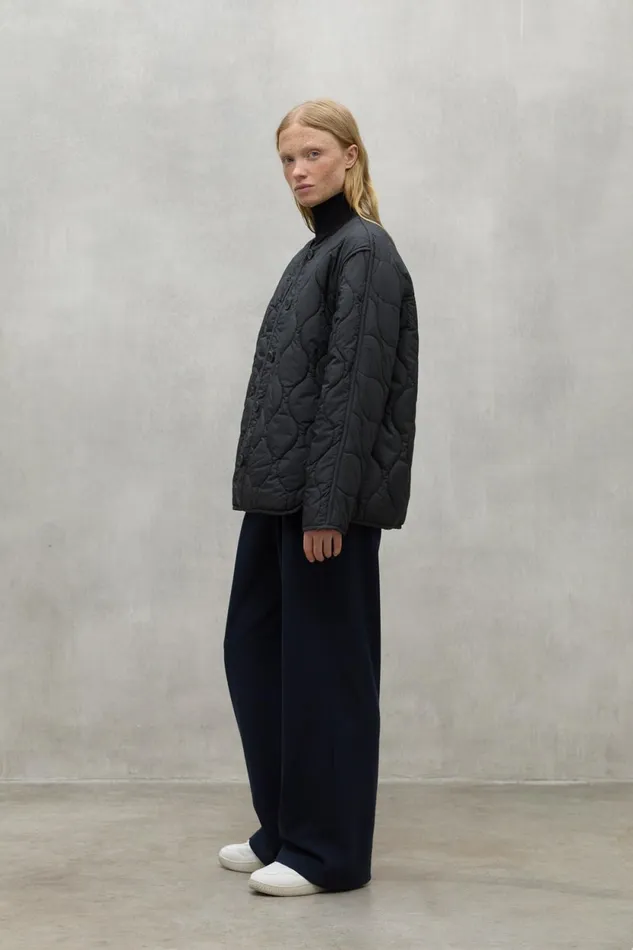 Women Dark Grey Cali Jacket Ecoalf Coats And Jackets