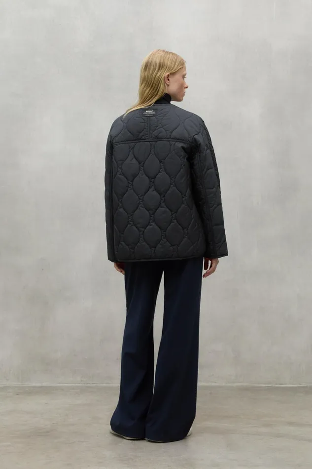 Women Dark Grey Cali Jacket Ecoalf Coats And Jackets