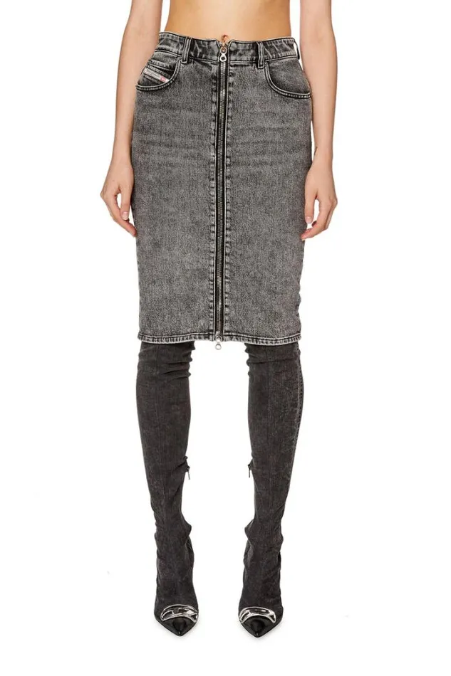 Women DePencilZ Black Diesel Skirts Women DePencilZ Black Diesel Skirts
