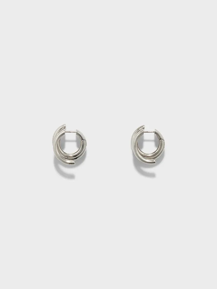 Women Dillon PalladiumPlated Hoop Earrings Aeyde Earrings