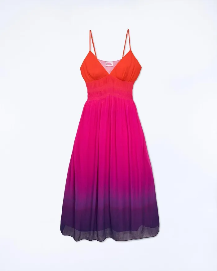 Women Dresses and Jumpsuits From Future Sofia Long Strap Dress Blurry Sunset