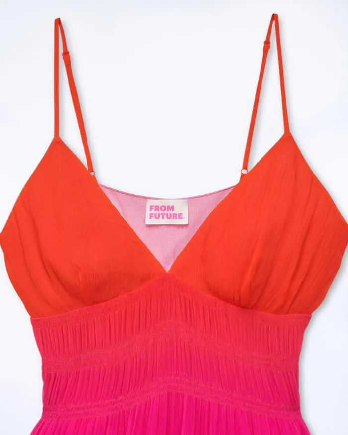 Women Dresses and Jumpsuits From Future Sofia Long Strap Dress Blurry Sunset
