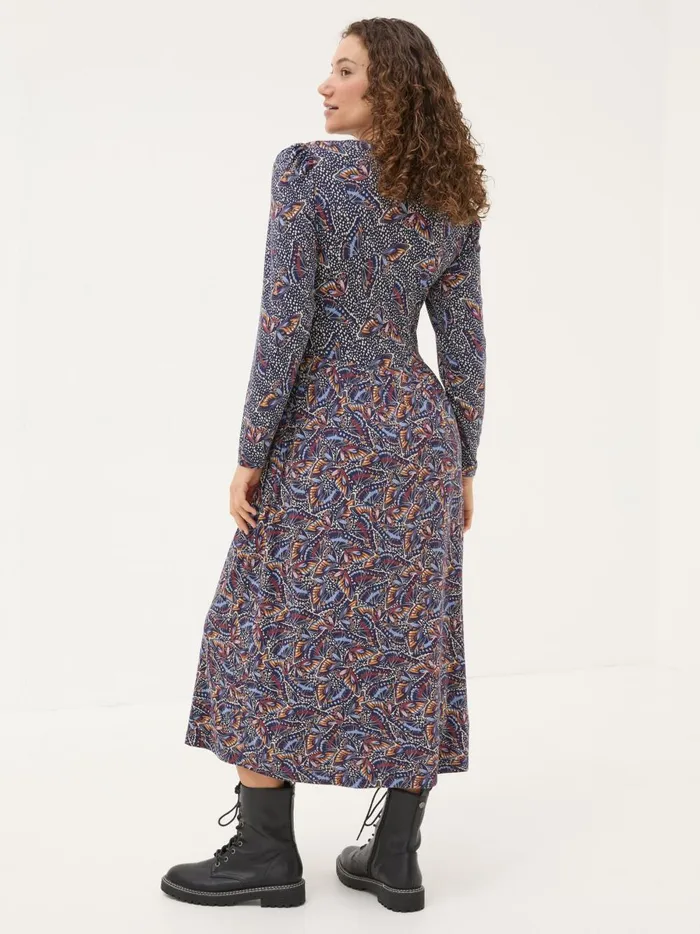 Women Dresses Fat Face Fia Dark Navy Batik Dress Women Dresses Fat Face Fia Dark Navy Batik Dress