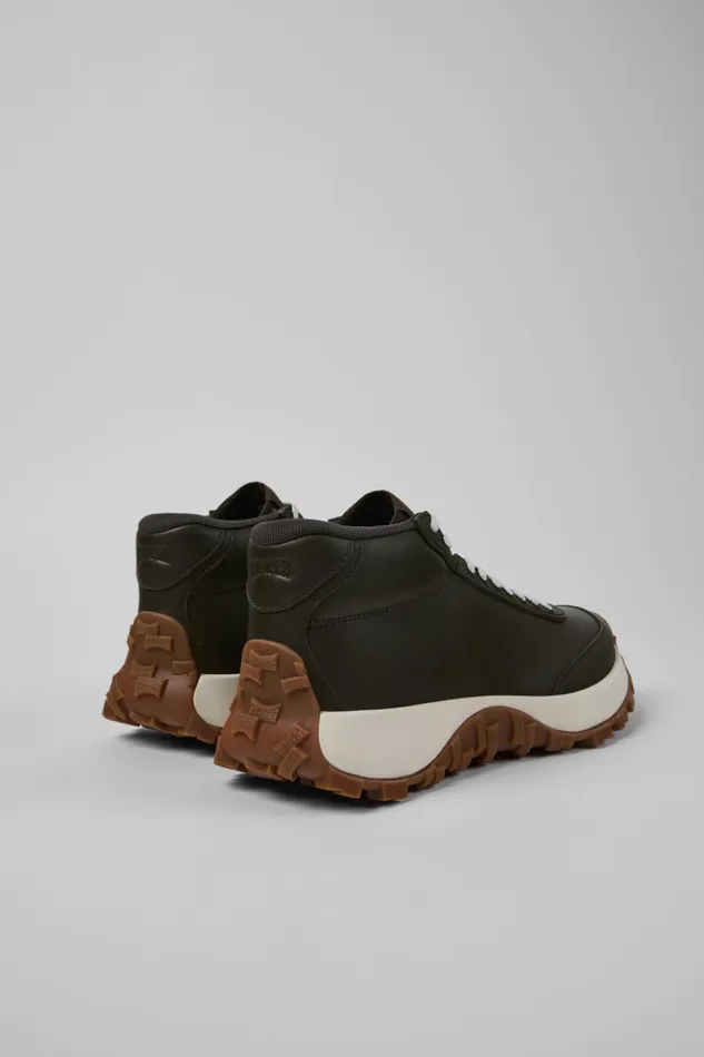 Women Drift Trail VIBRAM Green Leather Sneakers Camper Ankle Boots Women Drift Trail VIBRAM Green Leather Sneakers Camper Ankle Boots
