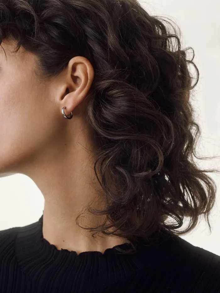 Women Elliot PalladiumPlated Hoop Earrings Aeyde Earrings