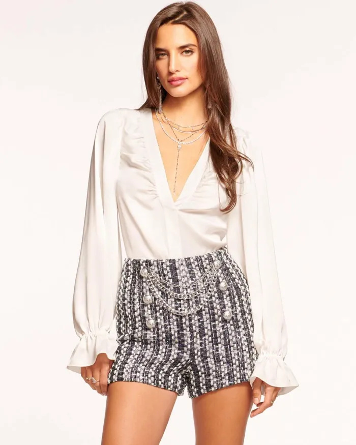 Women Emerson Mini Short Blush Tweed Ramy Brook Pants