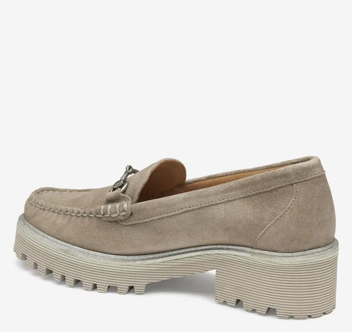 Women Emmalynn Bit Loafer Taupe Suede JohnstonandMurphy Mules and Loafers Women Emmalynn Bit Loafer Taupe Suede JohnstonandMurphy Mules and Loafers