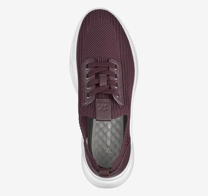 Women Escape Knit LaceUp Bordeaux Knit JohnstonandMurphy Sneakers Women Escape Knit LaceUp Bordeaux Knit JohnstonandMurphy Sneakers