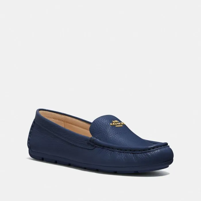 Women Flats and Loafers Coach Marley Driver True Navy