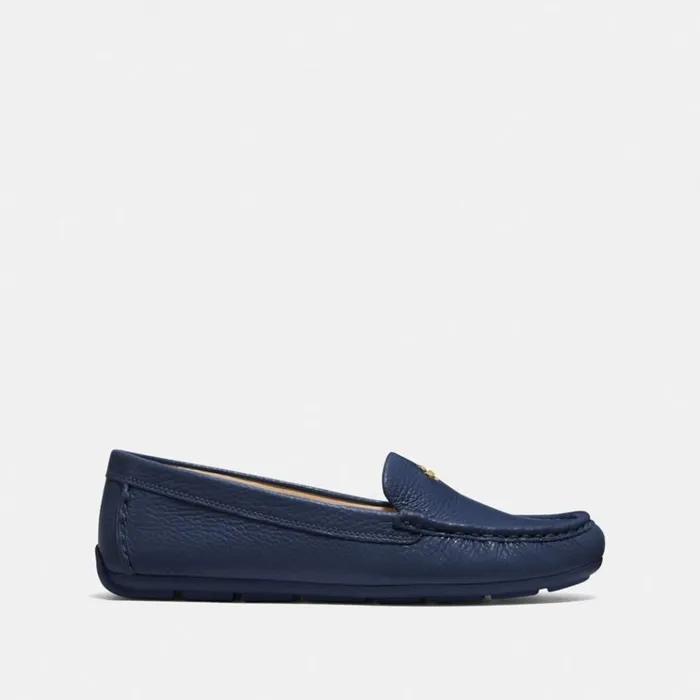Women Flats and Loafers Coach Marley Driver True Navy