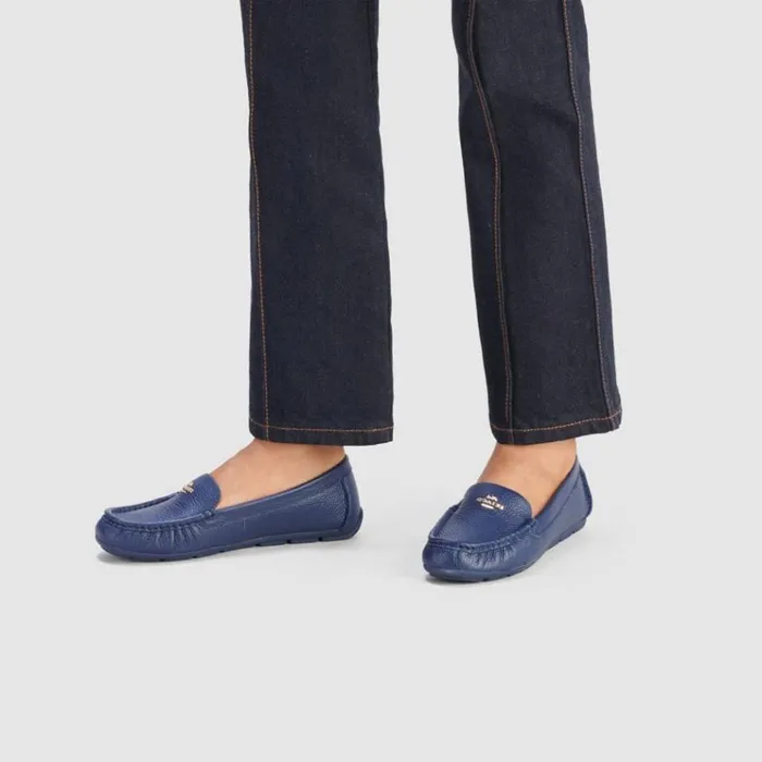 Women Flats and Loafers Coach Marley Driver True Navy