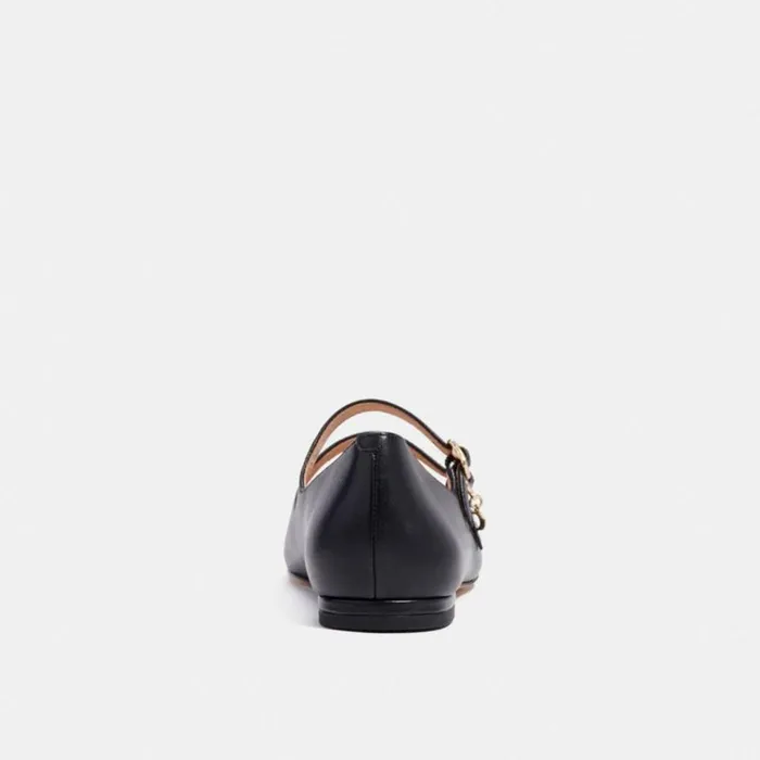 Women Flats and Loafers Coach Whitley Mary Jane Black