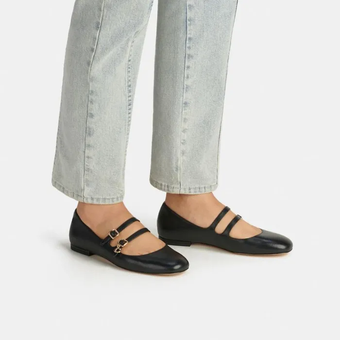 Women Flats and Loafers Coach Whitley Mary Jane Black