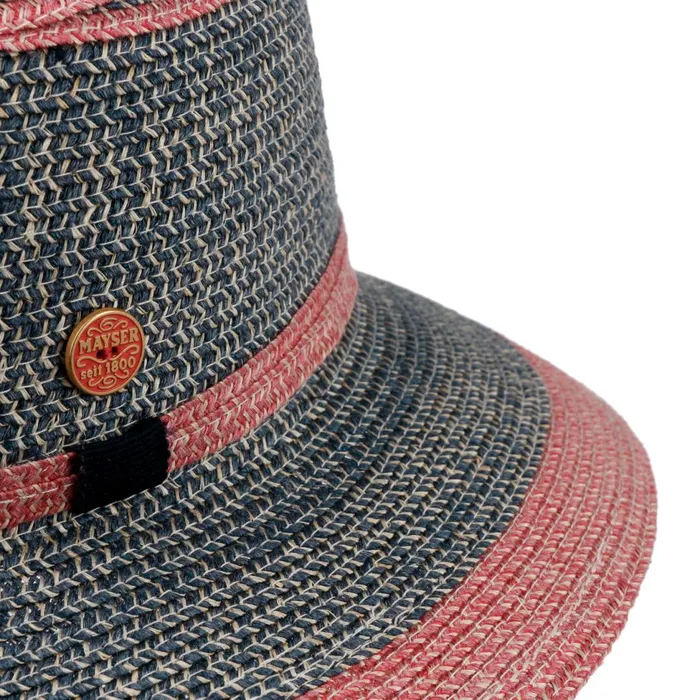 Women Floppy Hats Mayser Cilly Sun Hat With Chin Strap Bluered Women Floppy Hats Mayser Cilly Sun Hat With Chin Strap Bluered