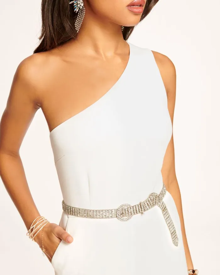 Women Gabriela One Shoulder Jumpsuit Black Ramy Brook Dresses Women Gabriela One Shoulder Jumpsuit Black Ramy Brook Dresses