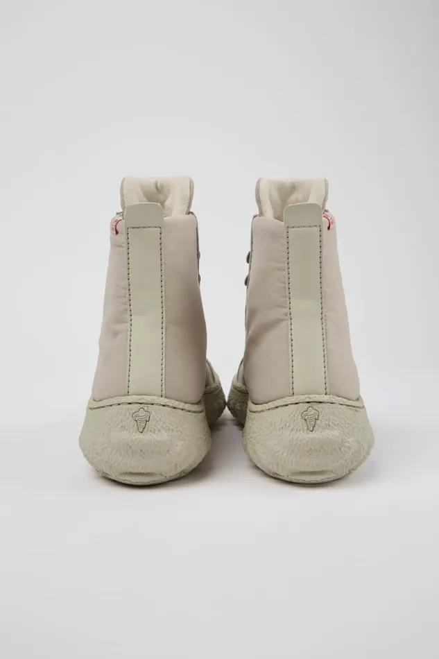 Women Ground PrimaLoft MICHELIN Light Gray Textile And Leather Ankle Boots Camper Ankle Boots Women Ground PrimaLoft MICHELIN Light Gray Textile And Leather Ankle Boots Camper Ankle Boots
