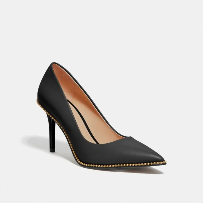 Women Heels Coach Waverly Pump Black