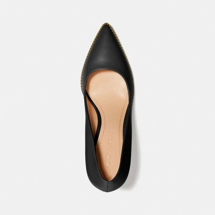 Women Heels Coach Waverly Pump Black