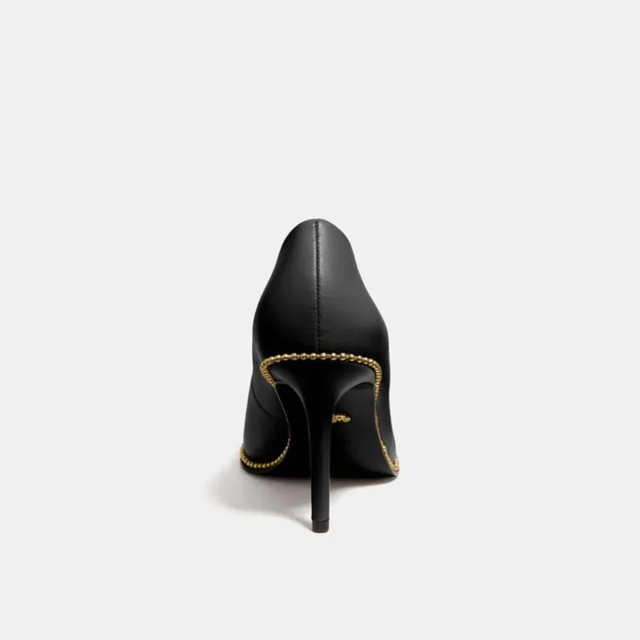 Women Heels Coach Waverly Pump Black