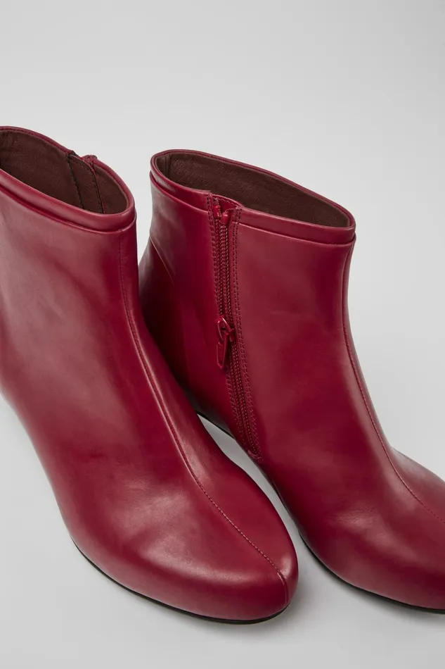 Women Helena Red Ankle Boots Camper Ankle Boots