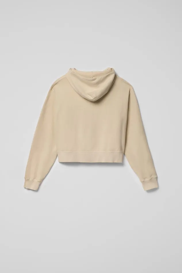 Women Hoodie Beige Cotton Hoodie Camper Jersey Women Hoodie Beige Cotton Hoodie Camper Jersey