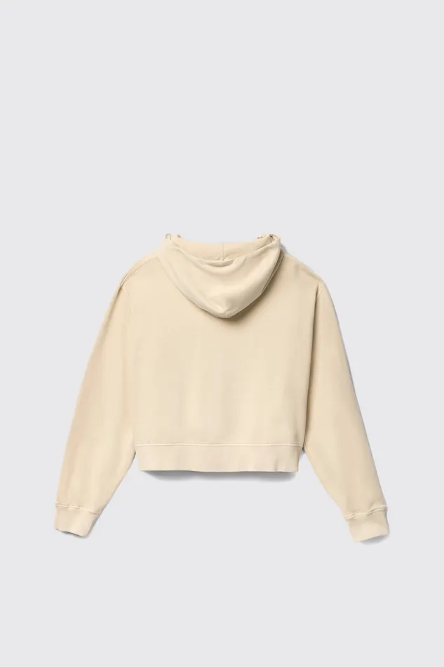Women Hoodie Beige Cotton Hoodie Camper Jersey Women Hoodie Beige Cotton Hoodie Camper Jersey