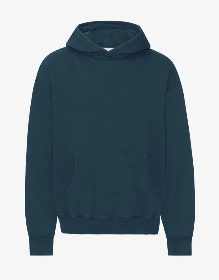 Women Hoodies Colorful Standard Organic Oversized Hood Petrol Blue