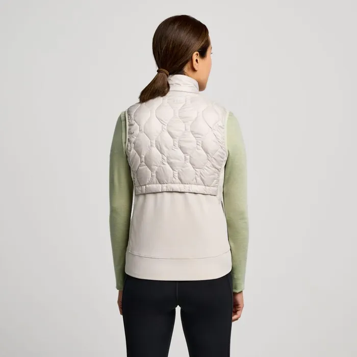Women Hurricane Insulated Vest Dove Saucony Jackets
