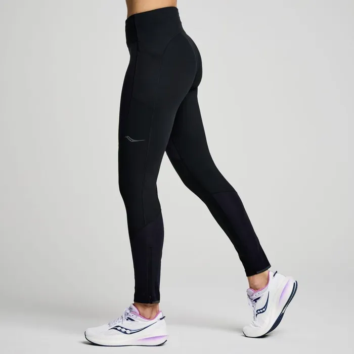 Women Hurricane Wind Tight Black Saucony Bottoms