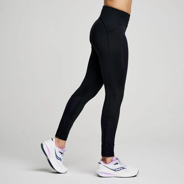 Women Hurricane Wind Tight Black Saucony Bottoms