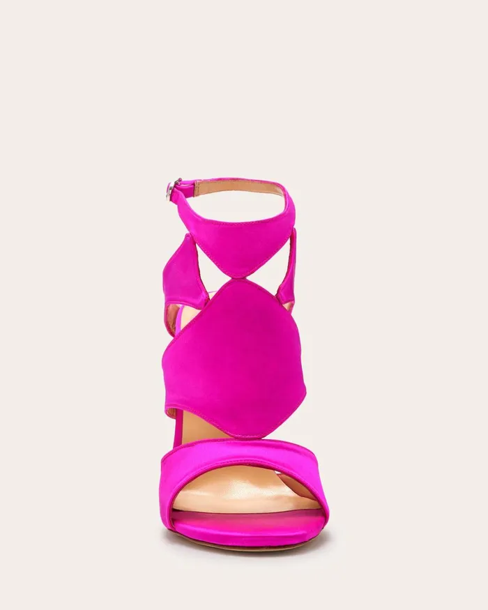Women Huzar Cutout Sandals Gunmetal Snake Ramy Brook Shoes
