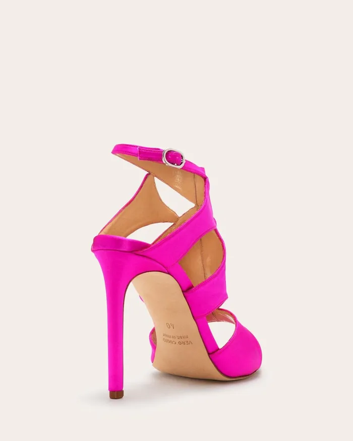 Women Huzar Cutout Sandals Gunmetal Snake Ramy Brook Shoes
