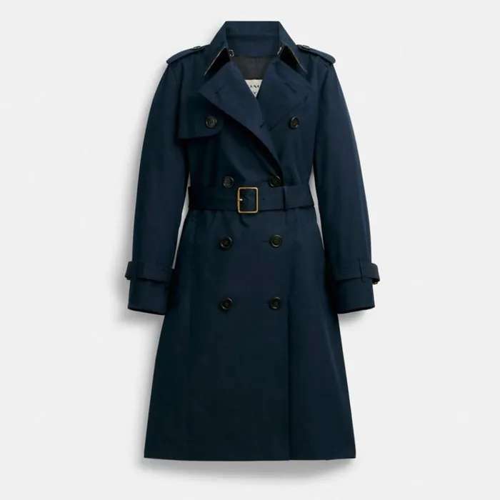 Women Jackets and Outerwear Coach Trench Navy