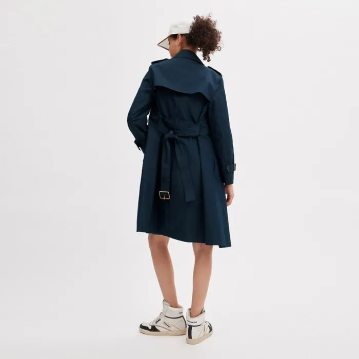 Women Jackets and Outerwear Coach Trench Navy